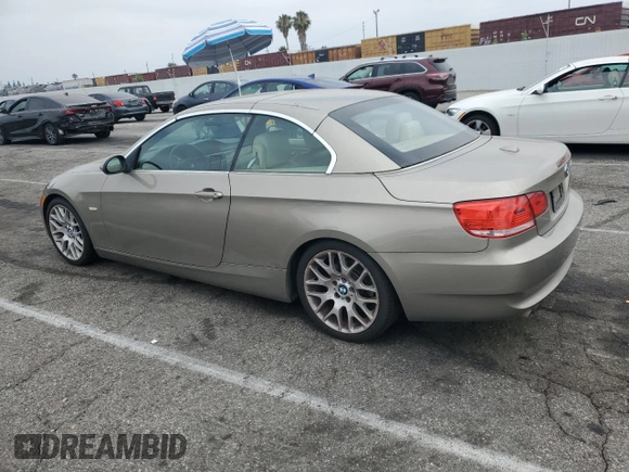 2007 BMW 3 Series 328i with VIN WBAWR33587PX78277, listed as a Copart auction lot 62495445 with 229,162 mi miles and Salvage title. Bid and sale history available at DreamBid. Image 2.