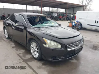 2010 Nissan Maxima 3.5 S with VIN 1N4AA5AP9AC831223, listed as a IAAI auction lot 41752401 with 189,613 mi miles. Bid and sale history available at carsss.com. Image 1.