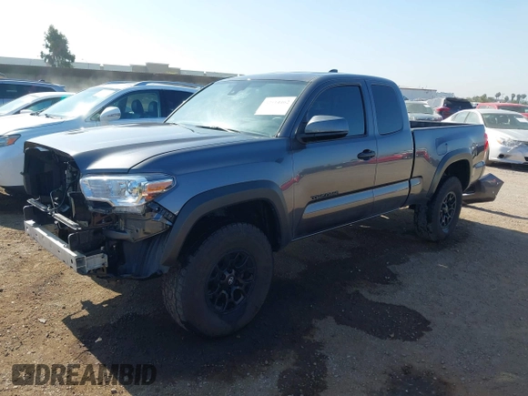 2022 Toyota Tacoma SR with VIN 3TYRX5GN3NT066696, listed as a IAAI auction lot 42514462 with 35,687 mi miles and . Bid and sale history available at DreamBid. Image 18.