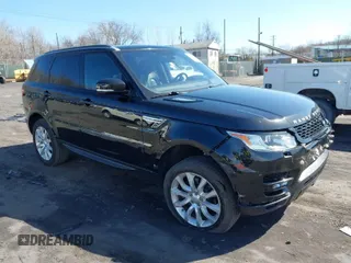 2016 Land Rover Range Rover Sport V6 HSE with VIN SALWR2VF7GA552035, listed as a IAAI auction lot 41832518 with 90,484 mi miles. Bid and sale history available at carsss.com. Image 1.