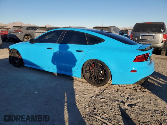 2015 Audi RS 7 Prestige z VIN WUAW2AFC8FN900199, wystawiony jako Copart lot #86767954 z przebiegiem 80 346 mil mil oraz Szkody całkowita. Historia ofert i sprzedaży dostępna na DreamBid. Obrazek 2.