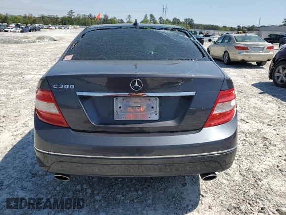 2010 Mercedes-Benz C 300 Sport with VIN WDDGF5EB8AR120619, listed as a Copart auction lot 52753545 with 136,031 mi miles and Salvage title. Bid and sale history available at DreamBid. Image 6.
