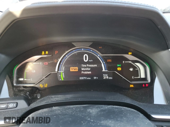 2018 Honda Clarity Plug-In Hybrid with VIN JHMZC5F10JC023692, listed as a Copart auction lot 69763343 with 28,791 mi miles. Bid and sale history available at carsss.com. Image 9.