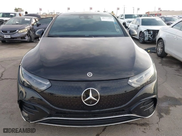 2023 Mercedes-Benz EQE with VIN W1KEG1CB4PF027476, listed as a IAAI auction lot 40777410 with NaN miles. Bid and sale history available at carsss.com. Image 12.