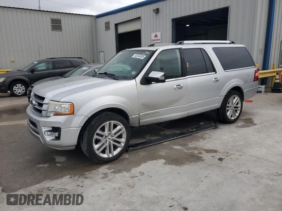 2017 Ford Expedition Max Platinum with VIN 1FMJK1LT2HEA43694, listed as a Copart auction lot 53246305 with 52,926 mi miles and Salvage title. Bid and sale history available at DreamBid. Image 1.