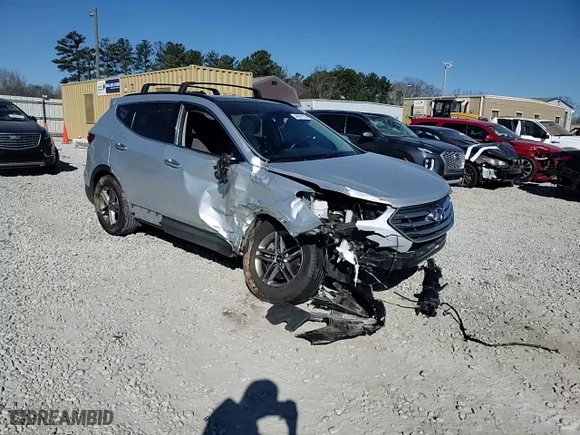 2018 Hyundai Santa Fe Sport 2.4L with VIN 5XYZU3LB9JG556166, listed as a Copart auction lot 46891815 with 76,535 mi miles and Salvage Title. Bid and sale history available at carsss.com. Image 14.