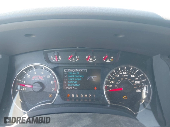 2012 Ford F-150 XL with VIN 1FTFW1ET4CFC54040, listed as a IAAI auction lot 42631980 with 165,009 mi miles and . Bid and sale history available at DreamBid. Image 7.