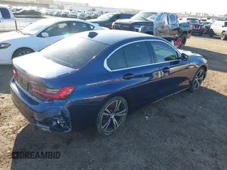 2020 BMW 3 Series 330i with VIN 3MW5R1J02L8B36329, listed as a IAAI auction lot 41796964 with 43,718 mi miles. Bid and sale history available at carsss.com. Image 4.