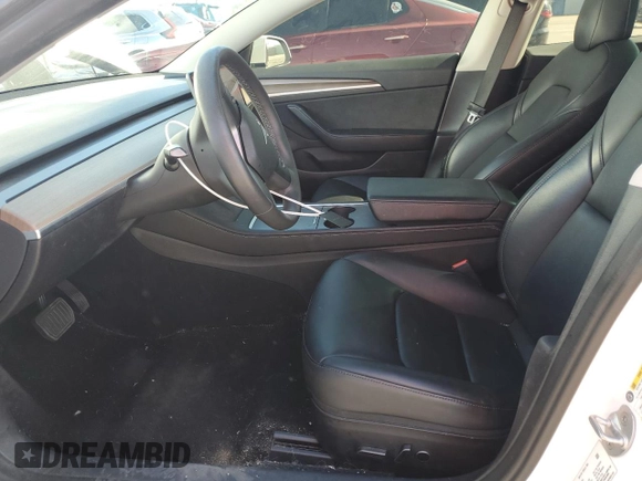 2022 Tesla Model 3 with VIN 5YJ3E1EA3NF125895, listed as a Copart auction lot 50042005 with 47,181 mi miles and Salvage Title. Bid and sale history available at DreamBid. Image 7.