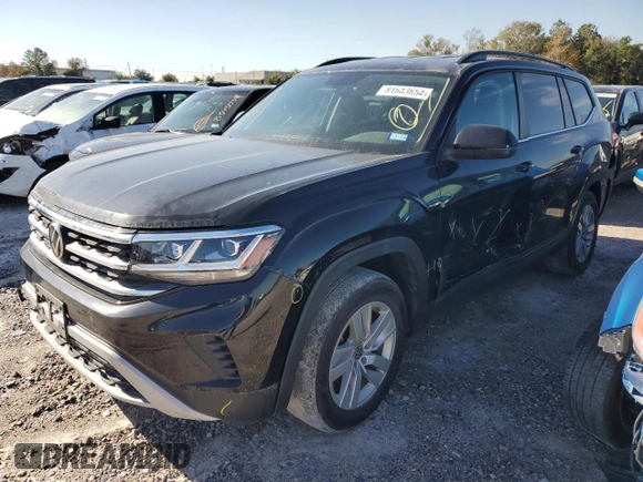 2021 Volkswagen Atlas S with VIN 1V2AP2CA8MC610439, listed as a Copart auction lot 81643654 with 39,514 mi miles and Salvage title. Bid and sale history available at DreamBid. Image 1.