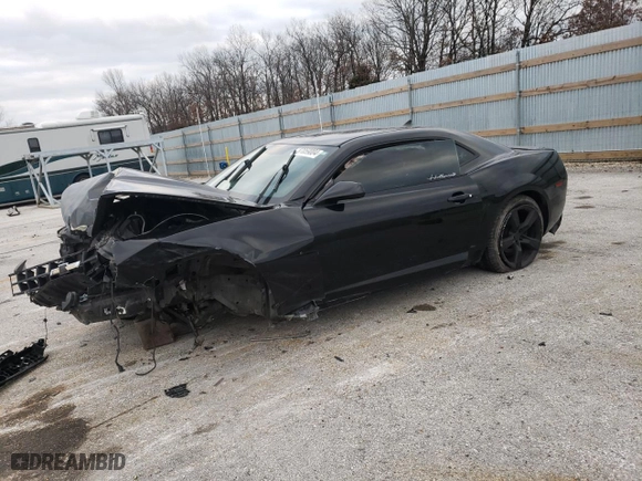 2013 Chevrolet Camaro LS with VIN 2G1FE1E37D9214458, listed as a Copart auction lot 87059004 with 107,914 mi miles and Salvage Title. Bid and sale history available at carsss.com. Image 1.