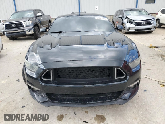 2015 Ford Mustang GT with VIN 1FA6P8CF7F5317859, listed as a Copart auction lot 57721495 with 125,668 mi miles and Salvage title. Bid and sale history available at DreamBid. Image 5.