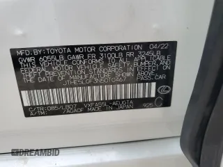 2022 Lexus LS z VIN JTHE5LGF3N5010467, wystawiony jako Copart lot #56491414 z przebiegiem Nie podano mil oraz Nie do naprawy • Non repairable. Historia ofert i sprzedaży dostępna na DreamBid. Obrazek 12.