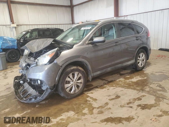 2013 Honda CR-V EX-L z VIN 2HKRM4H79DH690876, wystawiony jako Copart lot #56840505 z przebiegiem 107 733 mil mil oraz Szkody całkowita. Historia ofert i sprzedaży dostępna na DreamBid. Obrazek 1.