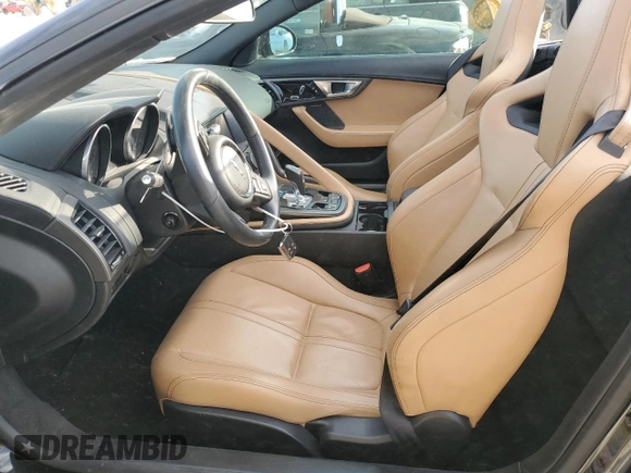 2014 Jaguar F-Type V6 with VIN SAJWA6E74E8K06478, listed as a Copart auction lot 76975894 with Not Provided miles and Salvage Title. Bid and sale history available at DreamBid. Image 7.