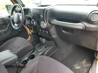 2014 Jeep Wrangler Sport with VIN 1C4AJWAG9EL190595, listed as a Copart auction lot 62496955 with 248,484 mi miles and Salvage title. Bid and sale history available at DreamBid. Image 8.