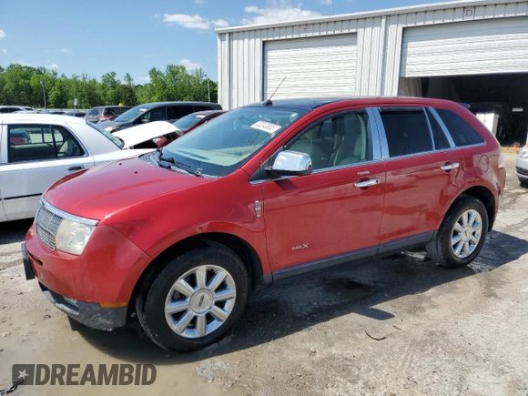 2007 Lincoln MKX with VIN 2LMDU88C47BJ34134, listed as a Copart auction lot 52240805 with 189,913 mi miles and Salvage Title. Bid and sale history available at carsss.com. Image 1.