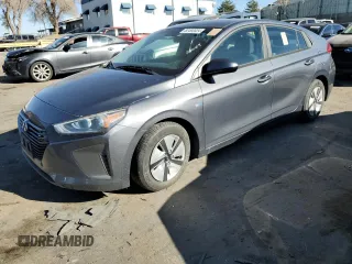 2019 Hyundai Ioniq Blue with VIN KMHC65LC7KU162553, listed as a Copart auction lot 82492024 with Not Provided miles and Salvage Title. Bid and sale history available at DreamBid. Image 1.