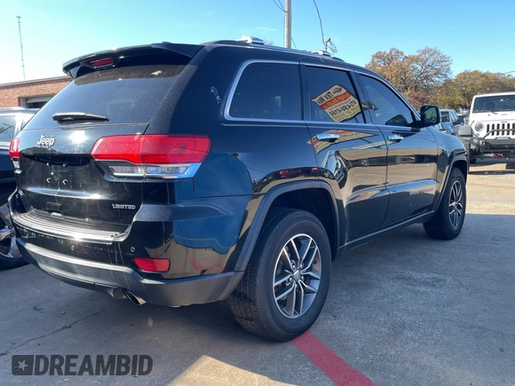 2017 Jeep Grand Cherokee Limited with VIN 1C4RJFBGXHC764210, listed as a Copart auction lot 84187054 with 179,762 mi miles and Clean title. Bid and sale history available at DreamBid. Image 4.