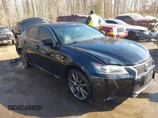 2015 Lexus GS 350 with VIN JTHCE1BL4FA008356, listed as a IAAI auction lot 41443048 with 107,495 mi miles. Bid and sale history available at carsss.com. Image 1.