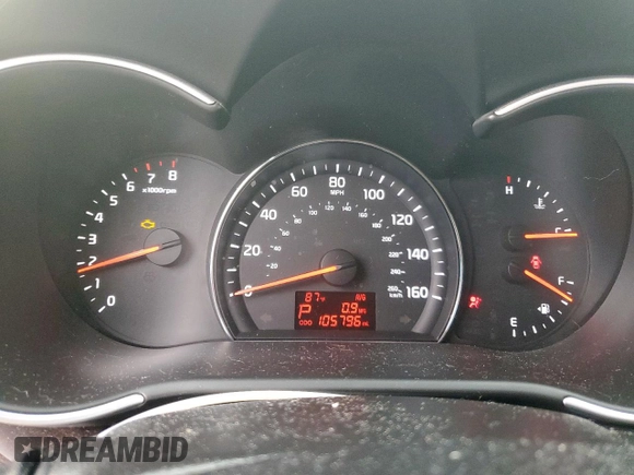 2015 Kia Sorento LX with VIN 5XYKTCA61FG617141, listed as a Copart auction lot 62824255 with 105,796 mi miles and Clean title. Bid and sale history available at DreamBid. Image 9.