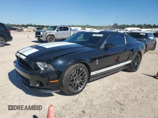 2011 Ford Mustang GT500 with VIN 1ZVBP8JS7B5146305, listed as a Copart auction lot 80855744 with 75,154 mi miles and Salvage Title. Bid and sale history available at carsss.com. Image 1.
