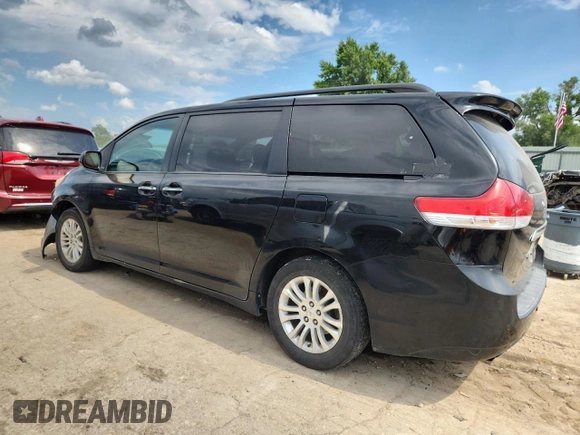 2011 Toyota Sienna XLE AAS with VIN 5TDYK3DC5BS081015, listed as a Copart auction lot 61096595 with 291,855 mi miles and Salvage title. Bid and sale history available at DreamBid. Image 2.