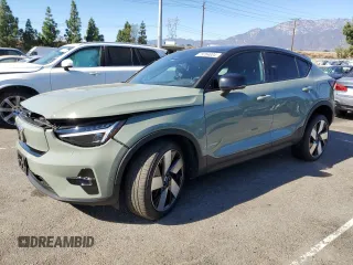2022 Volvo C40 Recharge Pure Electric Ultimate with VIN YV4ED3GB7N2005854, listed as a Copart auction lot 79764004 with 27,251 mi miles and Salvage Title. Bid and sale history available at carsss.com. Image 1.