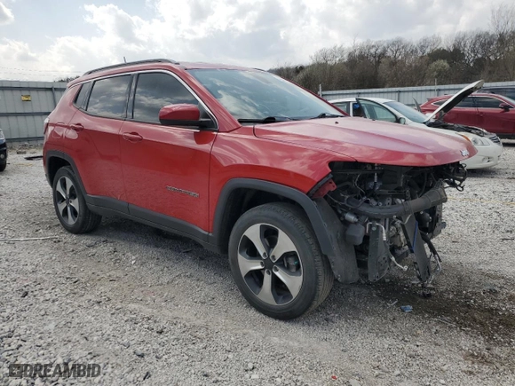 2020 Jeep Compass Latitude with VIN 3C4NJDBB1LT100320, listed as a Copart auction lot 49284905 with 93,435 mi miles and Salvage Title. Bid and sale history available at carsss.com. Image 4.