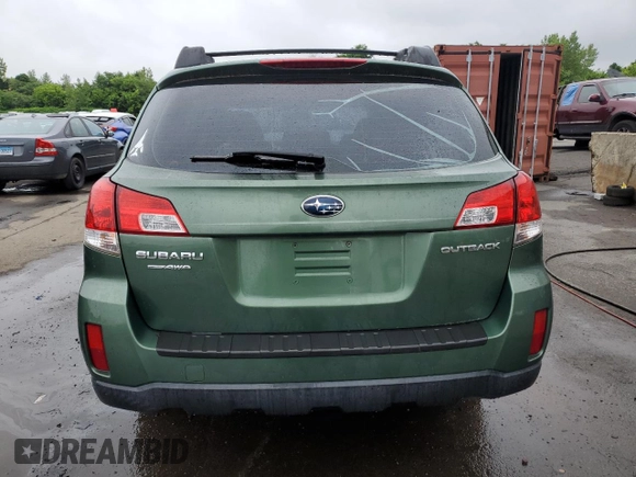 2013 Subaru Outback 2.5i with VIN 4S4BRCAC2D3230700, listed as a Copart auction lot 61360395 with 117,678 mi miles and Salvage title. Bid and sale history available at DreamBid. Image 6.