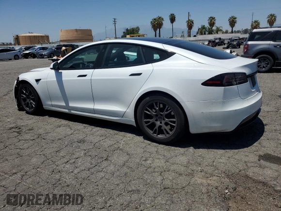 2023 Tesla Model S z VIN 5YJSA1E58PF500032, wystawiony jako Copart lot #57532955 z przebiegiem Nie podano mil oraz Szkoda całkowita • Salvage title. Historia ofert i sprzedaży dostępna na DreamBid. Obrazek 2.