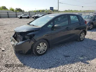 2015 Honda Fit LX with VIN 3HGGK5H56FM736969, listed as a Copart auction lot 52485405 with 142,736 mi miles and Salvage Title. Bid and sale history available at carsss.com. Image 1.