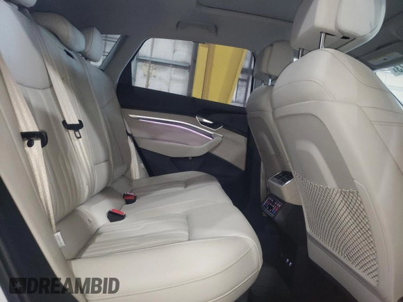 2021 Audi e-tron Prestige with VIN WA1VABGEXMB001869, listed as a Copart auction lot 52728573 with 26,110 mi miles and . Bid and sale history available at DreamBid. Image 11.