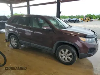 2013 Kia Sorento LX with VIN 5XYKT3A16DG396587, listed as a Copart auction lot 54019075 with 80,051 mi miles and Salvage title. Bid and sale history available at DreamBid. Image 4.