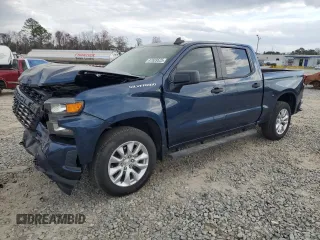 2020 Chevrolet Silverado 1500 Custom with VIN 3GCPWBEF9LG202504, listed as a Copart auction lot 47839525 with 14,233 mi miles and Non Repairable. Bid and sale history available at carsss.com. Image 1.