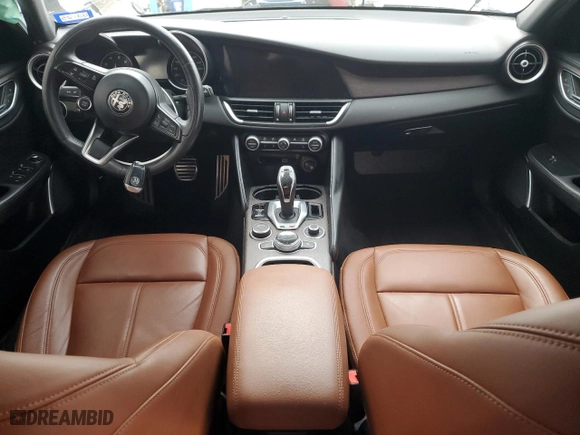 2022 Alfa Romeo Giulia Veloce with VIN ZARFANBN2N7653138, listed as a Copart auction lot 41444005 with 0 mi miles and Salvage Title. Bid and sale history available at carsss.com. Image 8.