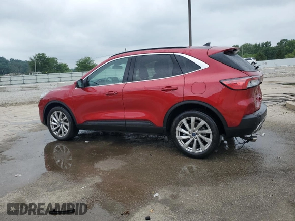 2022 Ford Escape Titanium with VIN 1FMCU9J96NUA09820, listed as a Copart auction lot 62679405 with 37,911 mi miles and Salvage title. Bid and sale history available at DreamBid. Image 2.
