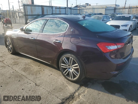 2018 Maserati Ghibli with VIN ZAM57XSA0J1286682, listed as a Copart auction lot 65457315 with 50,169 mi miles and Salvage title. Bid and sale history available at DreamBid. Image 2.
