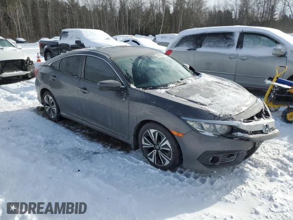 2017 Honda Civic Sedan EX-T with VIN 2HGFC1F47HH104561, listed as a Copart auction lot 84658614 with 154,991 mi miles and Salvage Title. Bid and sale history available at carsss.com. Image 4.