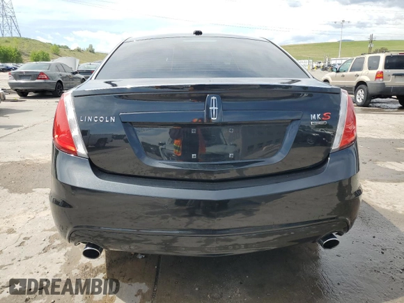 2010 Lincoln MKS EcoBoost with VIN 1LNHL9FT3AG615548, listed as a Copart auction lot 58536075 with 35,422 mi miles and Salvage title. Bid and sale history available at DreamBid. Image 6.