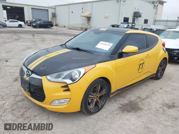 2013 Hyundai Veloster w/Black Int with VIN KMHTC6AD4DU167576, listed as a IAAI auction lot 41491479 with 90,033 mi miles and . Bid and sale history available at DreamBid. Image 17.