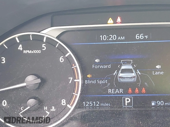 2024 Nissan Altima SV with VIN 1N4BL4DV8RN331363, listed as a IAAI auction lot 42423186 with 12,512 mi miles and . Bid and sale history available at DreamBid. Image 15.