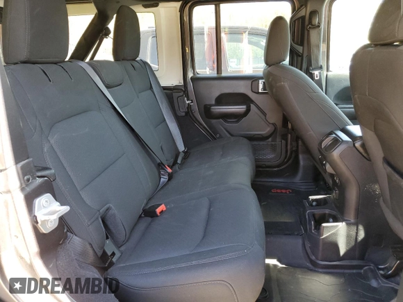 2021 Jeep Wrangler Unlimited 80th Anniversary with VIN 1C4HJXDN0MW792927, listed as a Copart auction lot 53498075 with 74,042 mi miles and Salvage title. Bid and sale history available at DreamBid. Image 11.