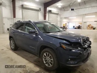 2021 Jeep Cherokee Latitude Lux with VIN 1C4PJMMXXMD109834, listed as a Copart auction lot 50246515 with 32,819 mi miles and Salvage Title. Bid and sale history available at carsss.com. Image 4.