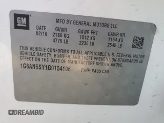2016 Cadillac ATS-V with VIN 1G6AN5SY1G0154106, listed as a Copart auction lot 83214854 with Not Provided miles and Salvage Title. Bid and sale history available at carsss.com. Image 15.