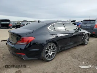 2020 Genesis G70 2.0T with VIN KMTG44LAXLU063118, listed as a Copart auction lot 44226235 with 42,575 mi miles and Salvage title. Bid and sale history available at DreamBid. Image 3.