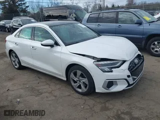 2023 Audi A3 Premium with VIN WAUAUDGY1PA045946, listed as a IAAI auction lot 41661380 with 34,259 mi miles. Bid and sale history available at carsss.com. Image 1.