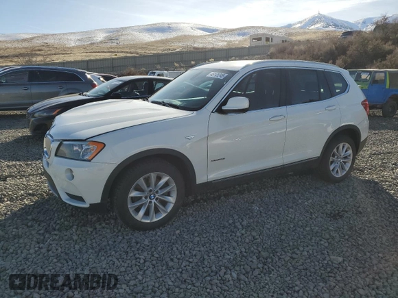 2012 BMW X3 28i with VIN 5UXWX5C51CL717874, listed as a Copart auction lot 46141245 with 135,041 mi miles and Salvage Title. Bid and sale history available at DreamBid. Image 1.