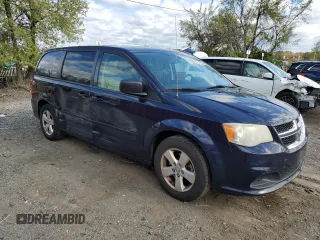 2013 Dodge Grand Caravan SE with VIN 2C4RDGBG8DR571536, listed as a Copart auction lot 52874235 with 225,886 mi miles and Salvage Title. Bid and sale history available at DreamBid. Image 4.