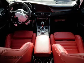2022 Alfa Romeo Giulia Veloce with VIN ZARFAMBN4N7663809, listed as a Copart auction lot 64986113 with 11,244 mi miles and Salvage Title. Bid and sale history available at carsss.com. Image 8.